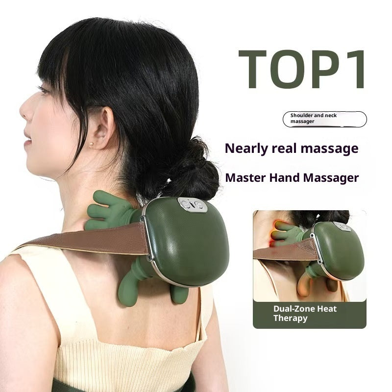 Neck, Shoulder & Back Massager with Heat – Shiatsu Deep Kneading Massage Pillow